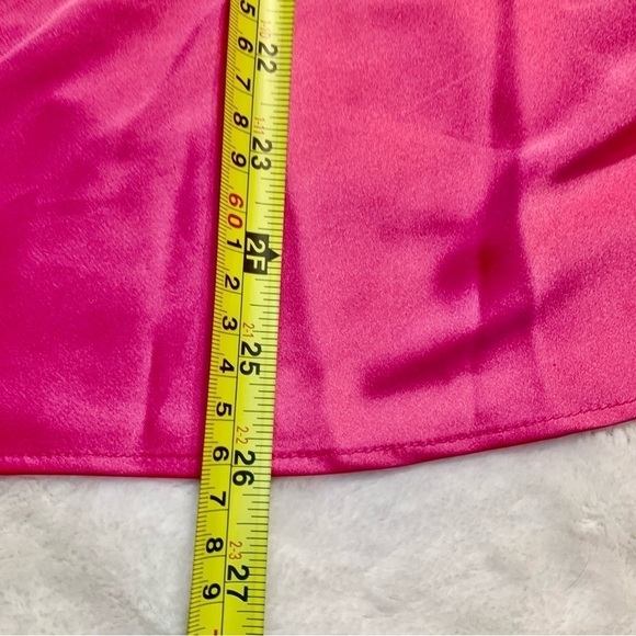 NWT Cami XXL The Drop Christy Cami Hot Pink Satin Adjustable Spaghetti Straps - Picture 14 of 16